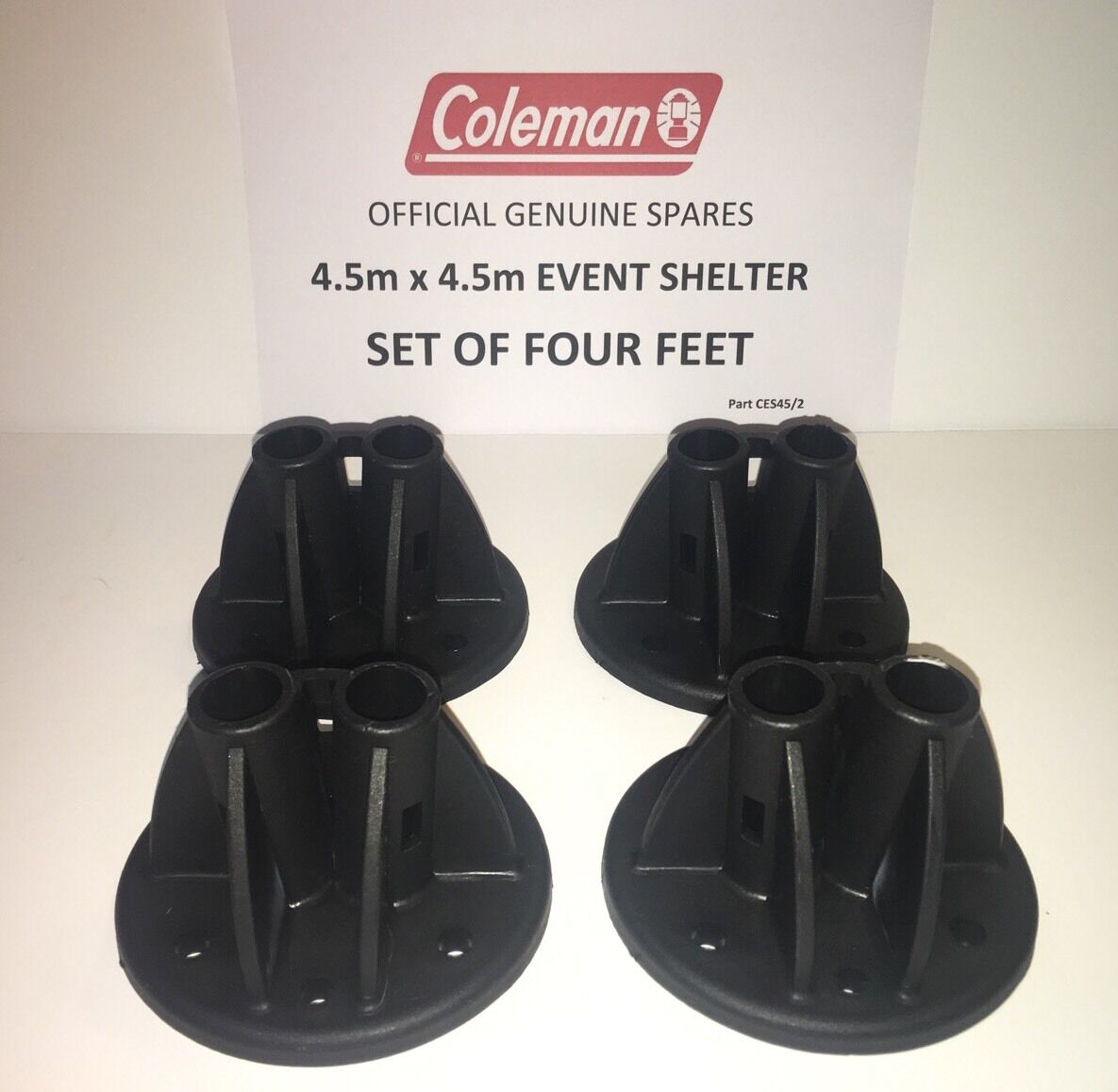 Genuine Coleman Event Shelter 15ft x 15ft Replacement Spare New Set of Four Feet