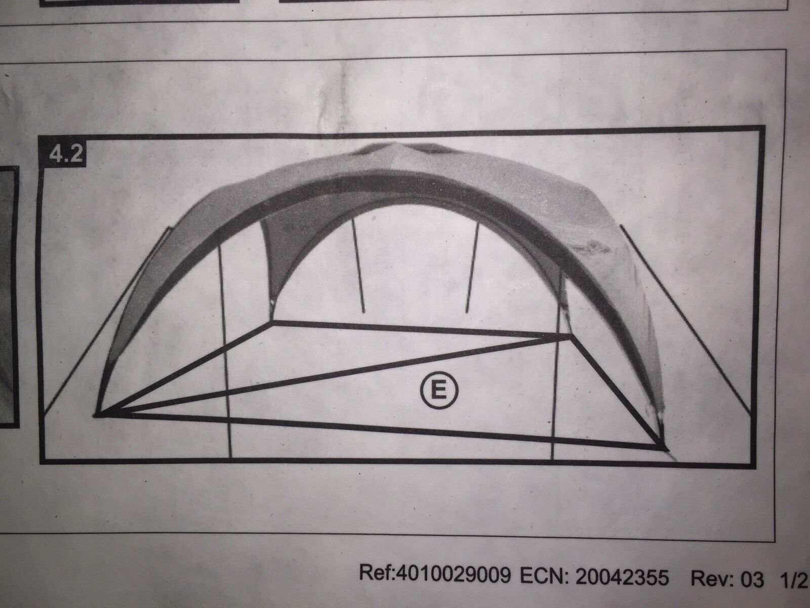 Coleman Event Shelter 3.65m X 3.65m Brand New Ground Straps Tapes Accessory