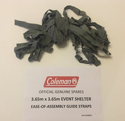 Genuine Coleman Event Shelter 12ft x 12ft Brand New Ground Straps Frame Tapes