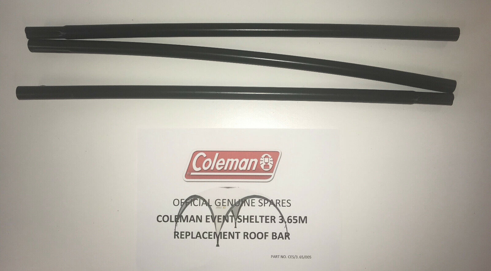 Genuine Coleman Event Shelter Spare New Replacement Roof Poles 3.65m x 3.65m