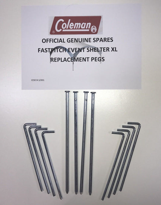 Genuine Coleman FASTPITCH Event Shelter XL Spare Replacement Pegs - 4.5m